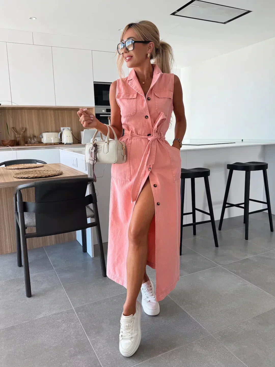 Sanne | Maxi Džinsinė Suknelė su Laiko Išbandyta Elegancija