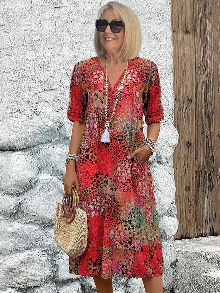 Colette | Stilinga vibruojanti midi suknelė