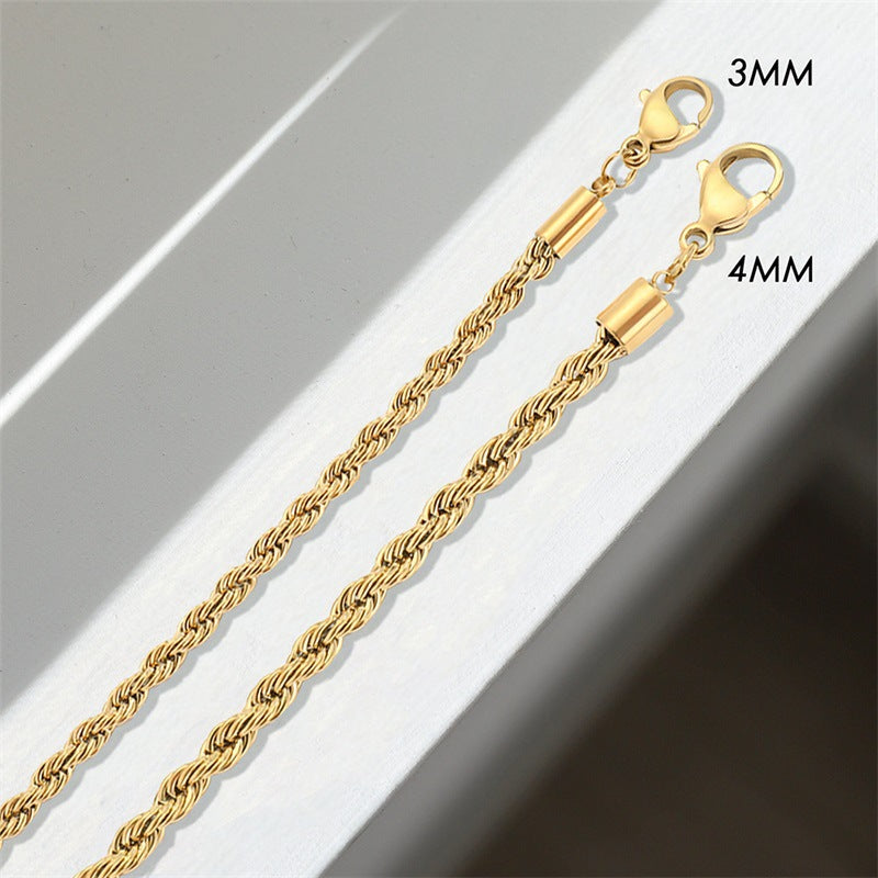 Bianca Gull Twisted Rope Necklace