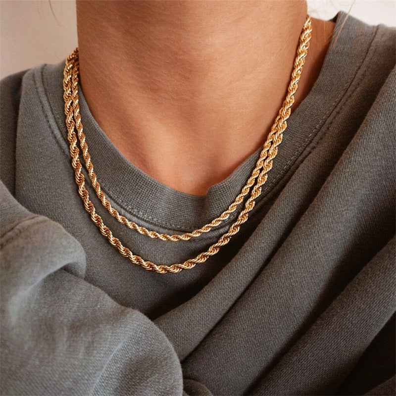 Bianca Gull Twisted Rope Necklace