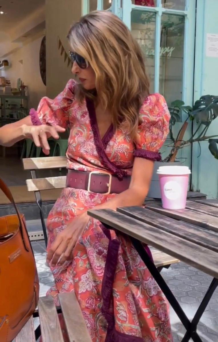 Elin | Vasaros Boho Suknelė su Diržu ir V Iškirpte