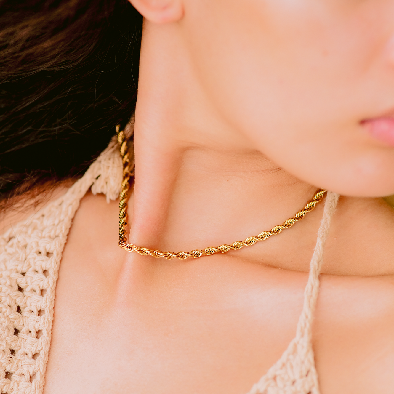 Bianca Gull Twisted Rope Necklace