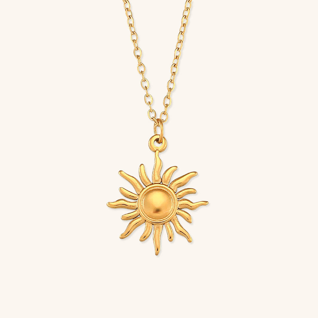 Eliora Gold Sunbeam kaklo papuošalas – geltono aukso dizainas