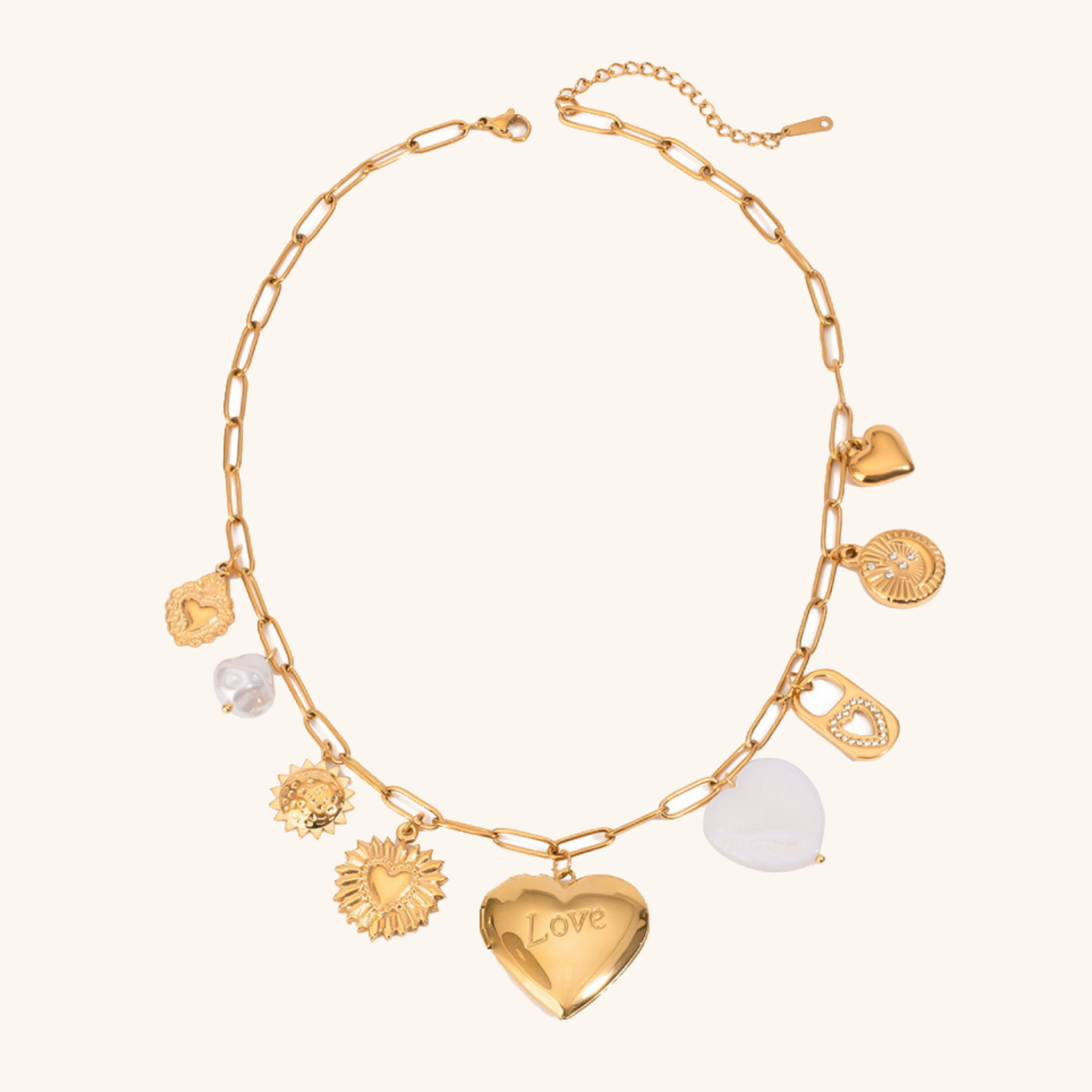 Lianne Gull Heart Pendant