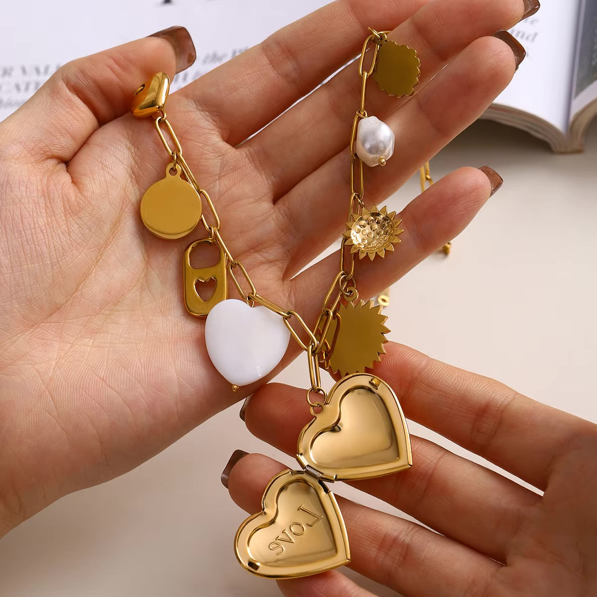 Lianne Gull Heart Pendant
