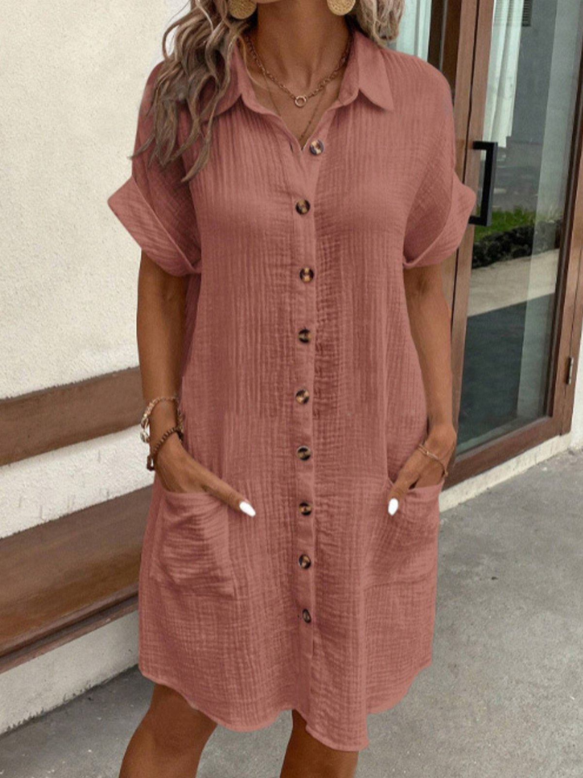 Melanie | Linen Polo Dress