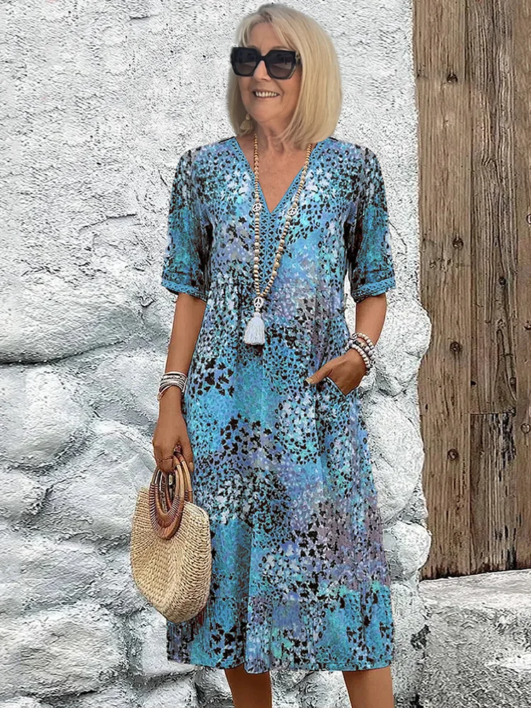 Colette | Stilinga vibruojanti midi suknelė