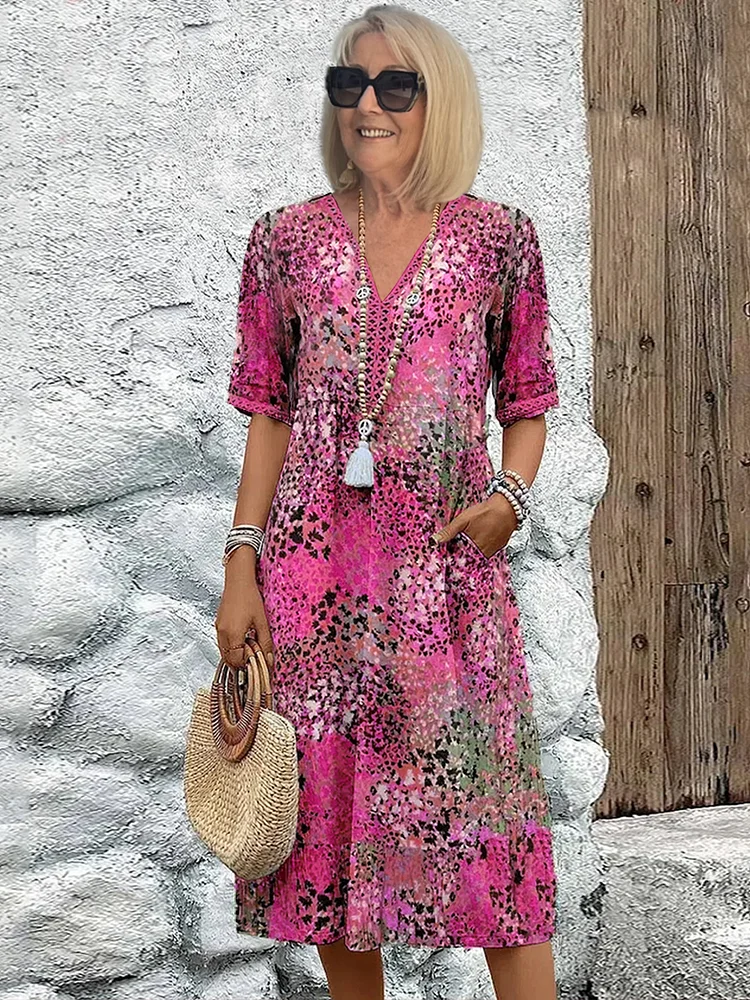 Colette | Stilinga vibruojanti midi suknelė