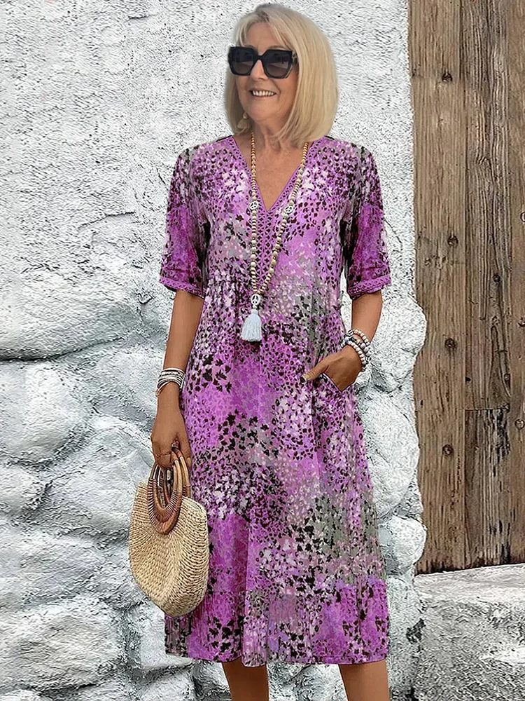 Colette | Stilinga vibruojanti midi suknelė