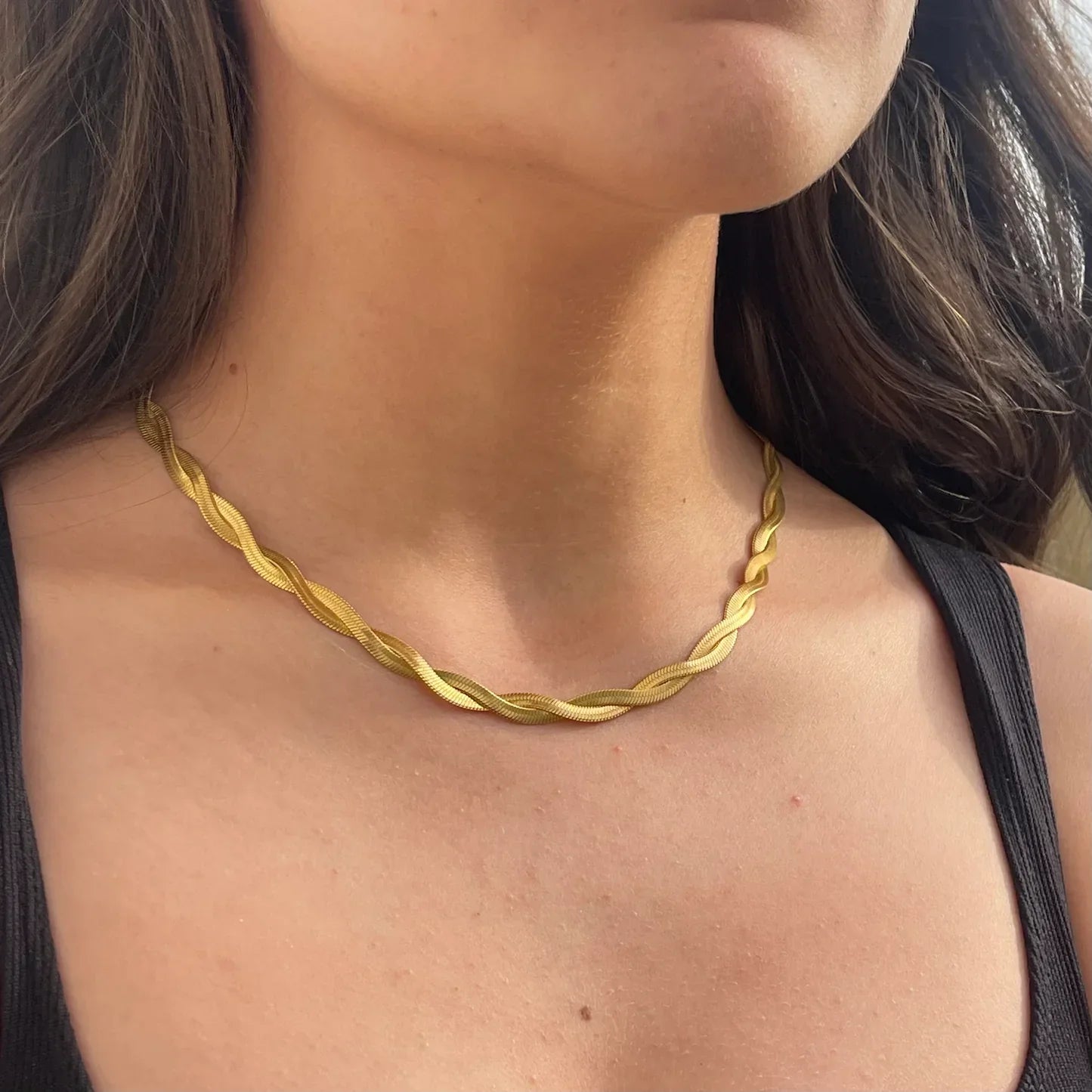 Lysa Twisted Necklace - Elegantiškas kaklo papuošalas